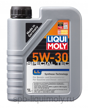 картинка LIQUI MOLY Special Tec LL 5W-30 | НС-синтетическое | Фирменный магазин