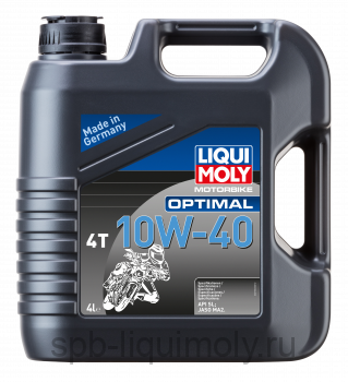 картинка LIQUI MOLY Motorbike Optimal 4T 10W-40 | Минеральное  | Фирменный магазин