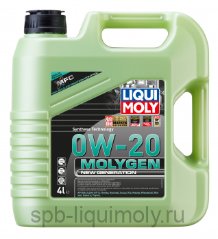 картинка LIQUI MOLY Molygen New Generation 0W-20 | НС-синтетическое | Фирменный магазин