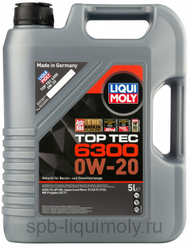 картинка LIQUI MOLY Top Tec 6300 0W-20 | НС-синтетическое | Фирменный магазин