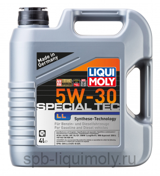 картинка LIQUI MOLY Special Tec LL 5W-30 | НС-синтетическое | Фирменный магазин